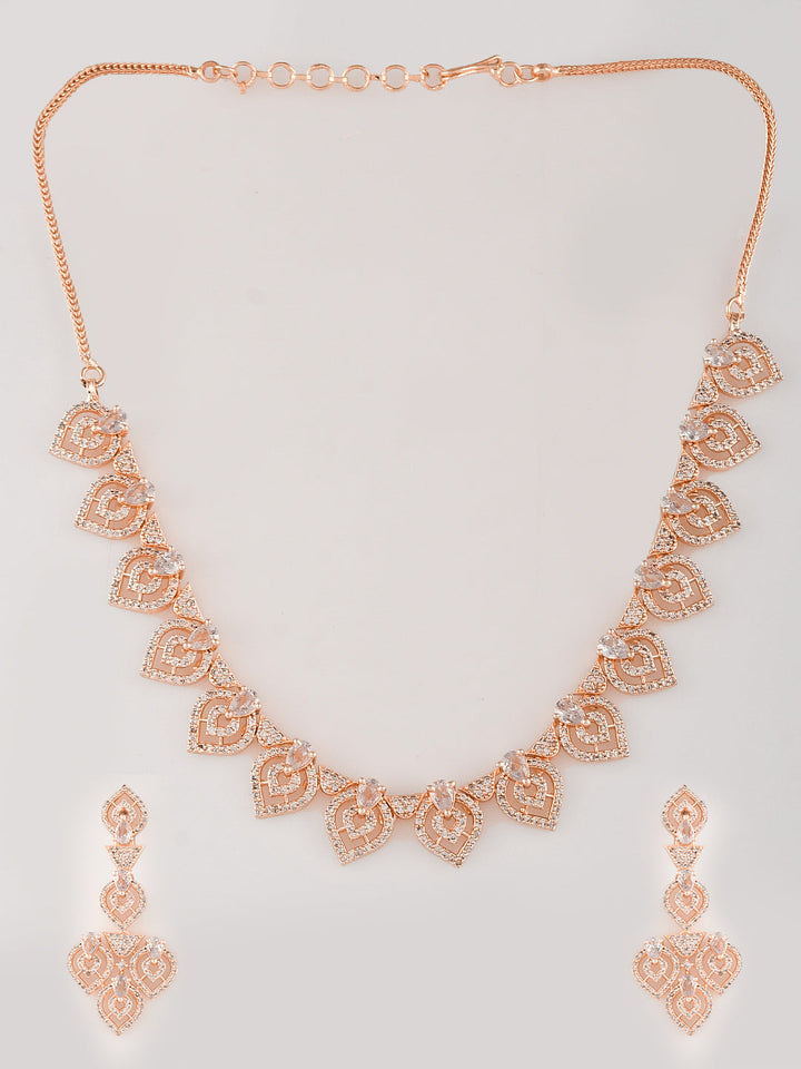 Designer AD Diamond Necklace Set