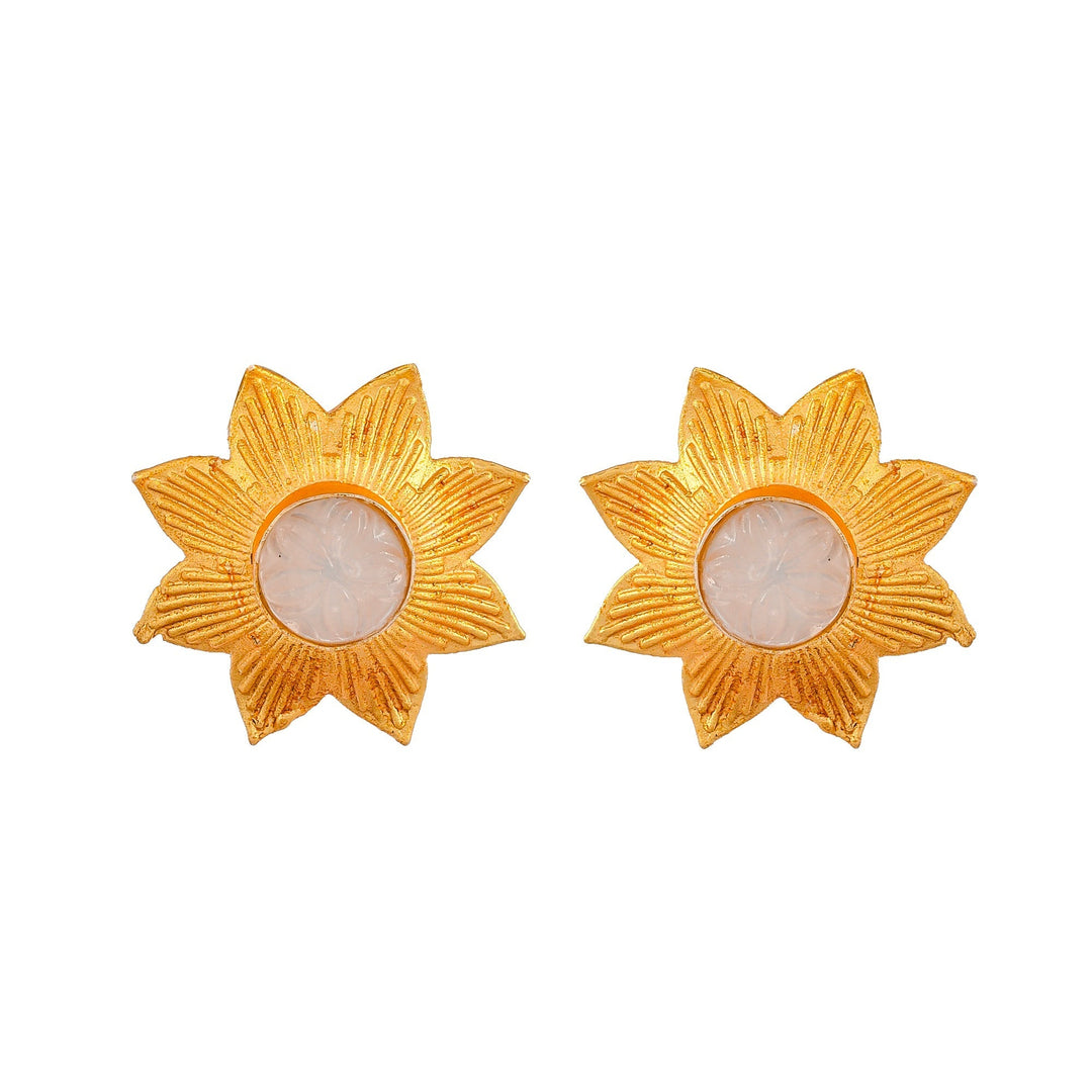 Dastoor Carvin Stone Earring