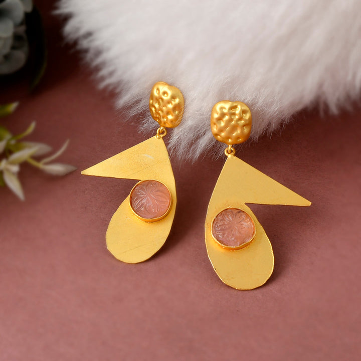 Dastoor Carvin Stone Earring