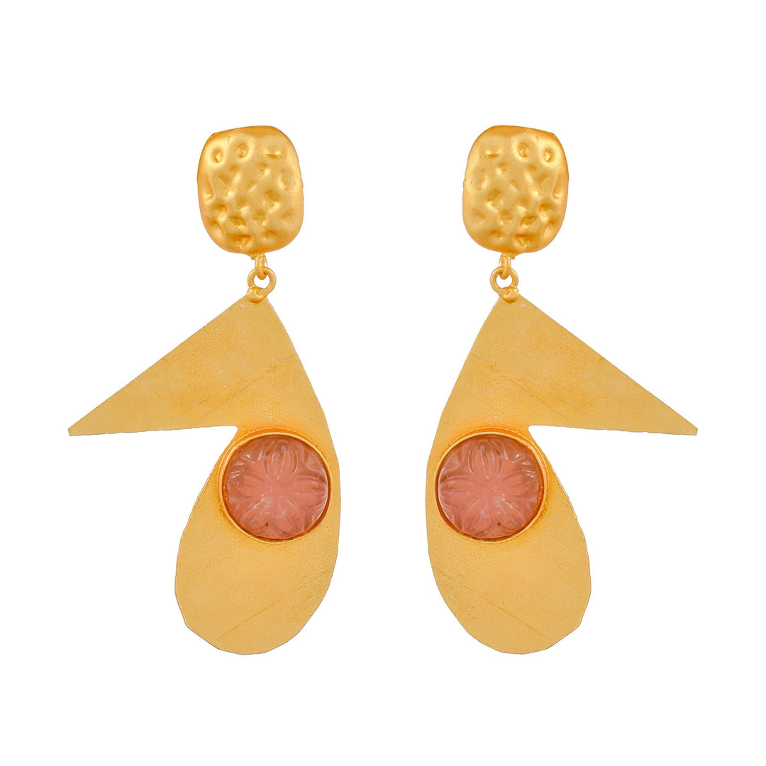 Dastoor Carvin Stone Earring