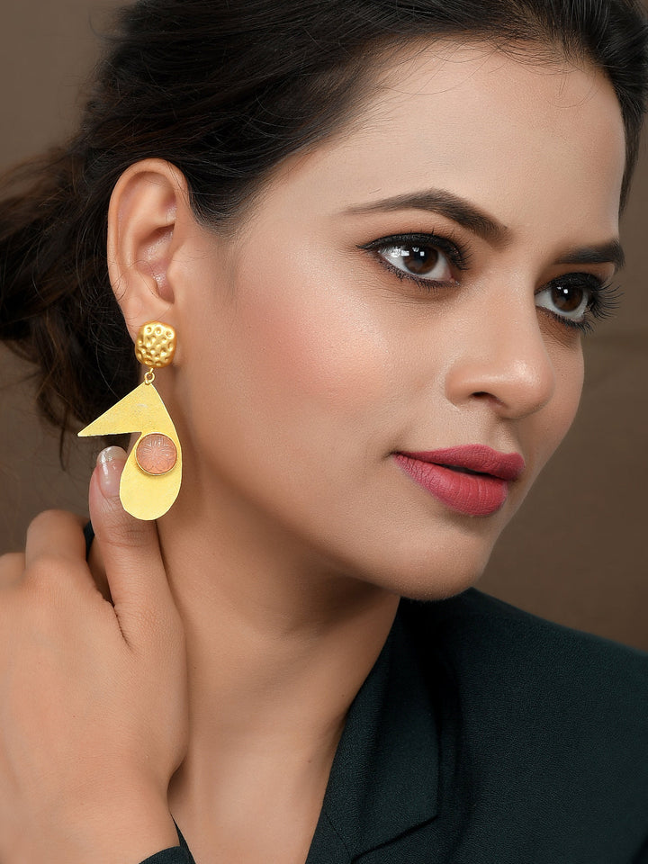 Dastoor Carvin Stone Earring