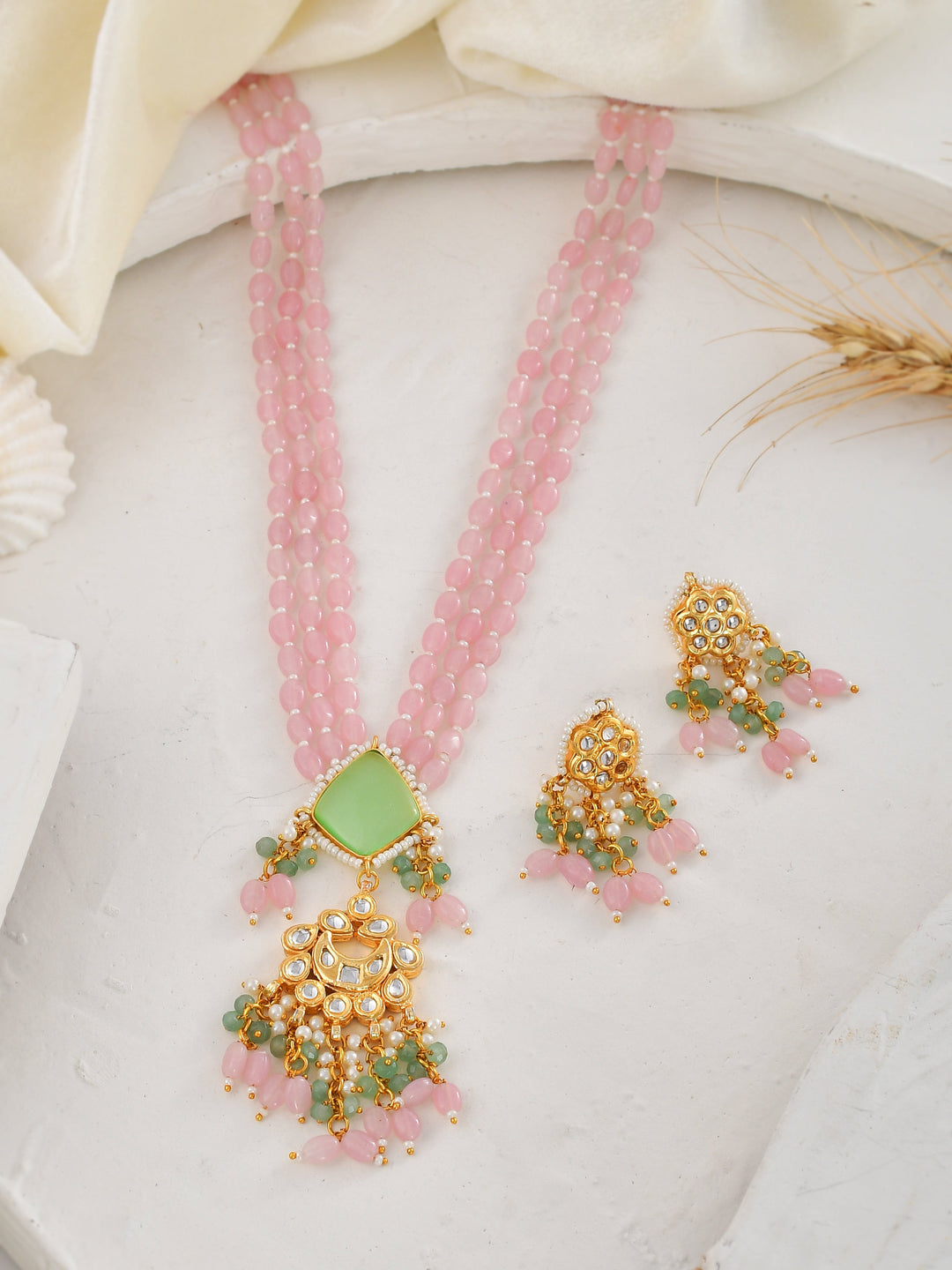 Handcrafted Kundan Dreamweaver Necklace Set