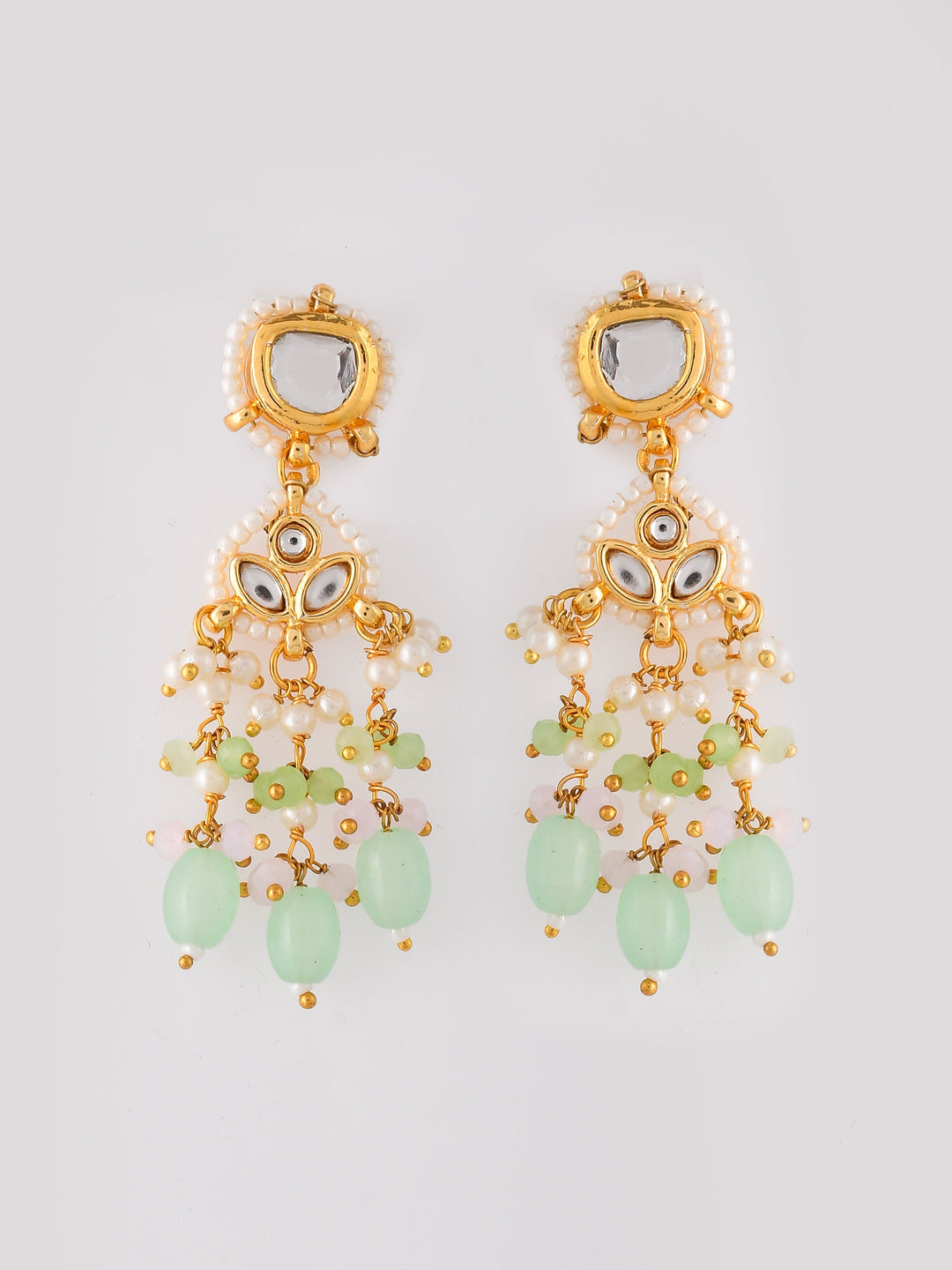 Partywear Kundan Glam Pendant Necklace Set