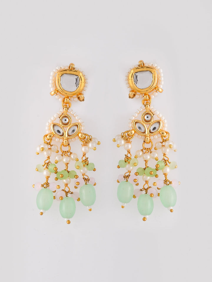 Partywear Kundan Glam Pendant Necklace Set