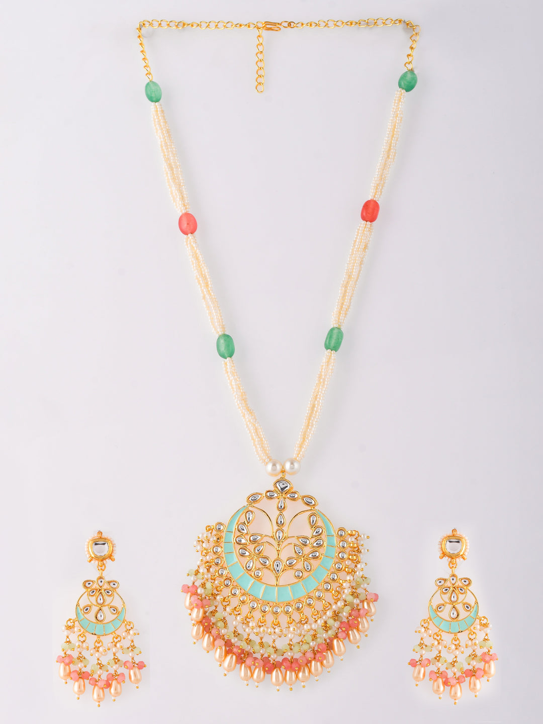 Classic Pearl Kundan Meenakari Perfection