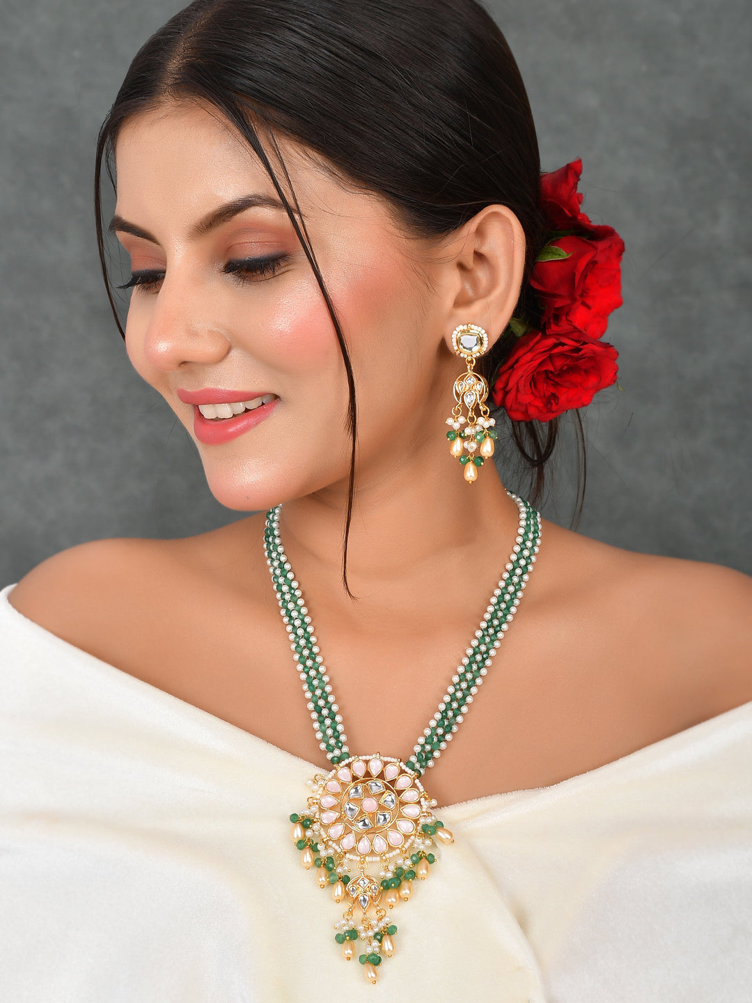 Graceful Gems Pendant Necklace Set