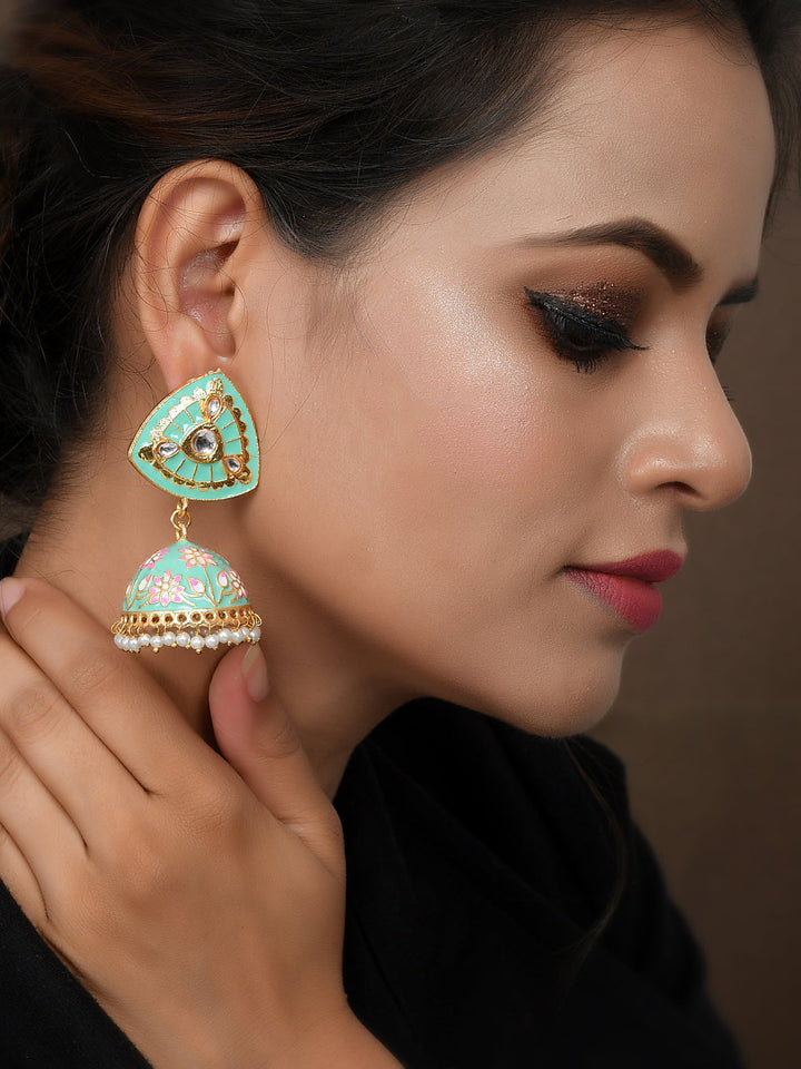 Dastoor Meenakari Beautiful  Earring