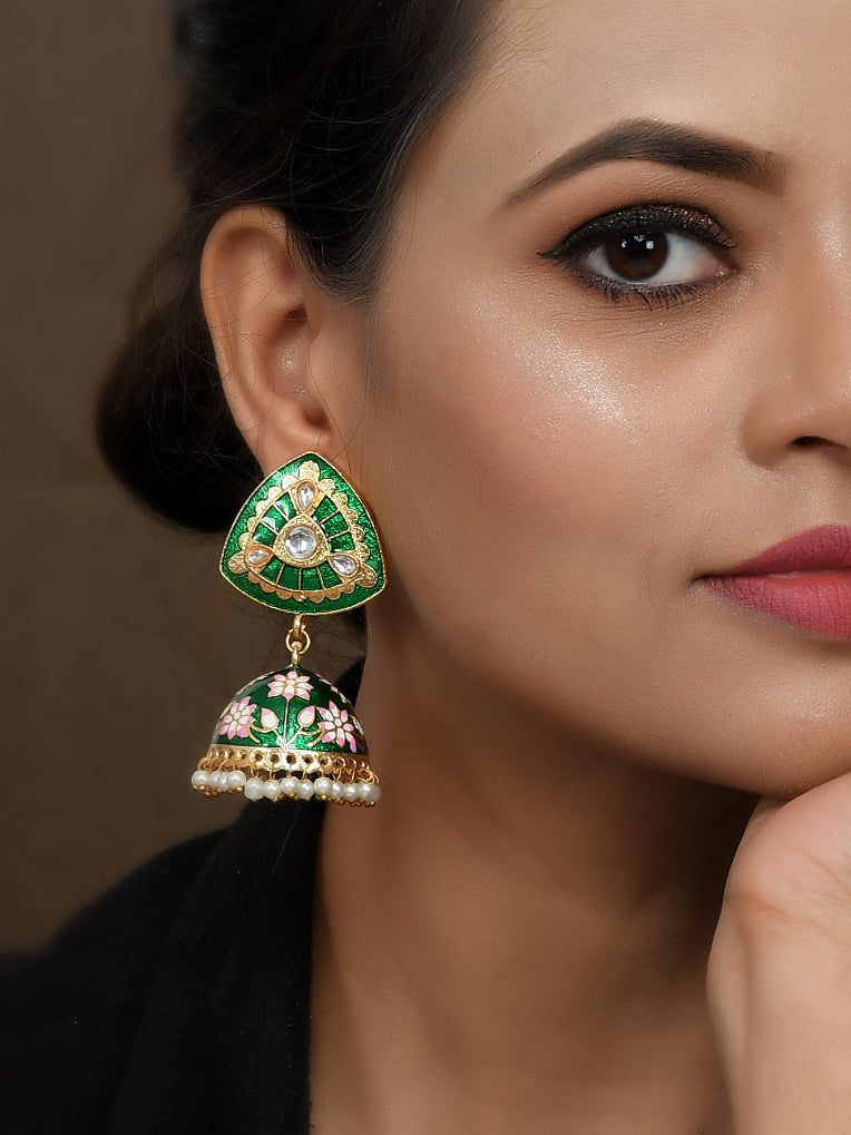 Dastoor Meenakari Beautiful  Earring