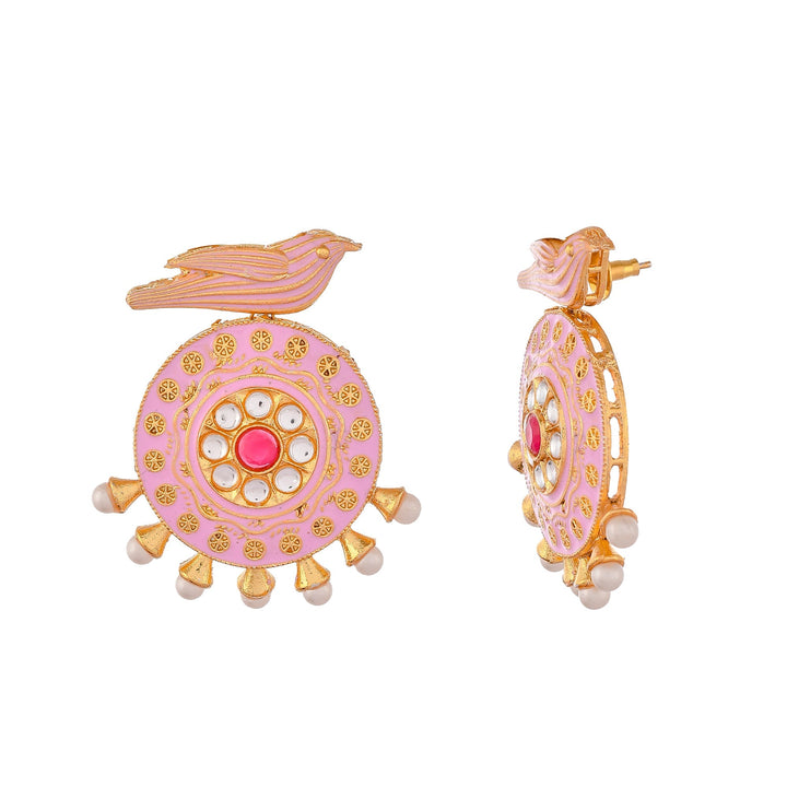 Dastoor Meenakari Peacock  Earring