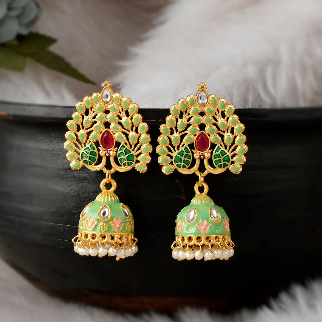 Dastoor Peacock Style Earring