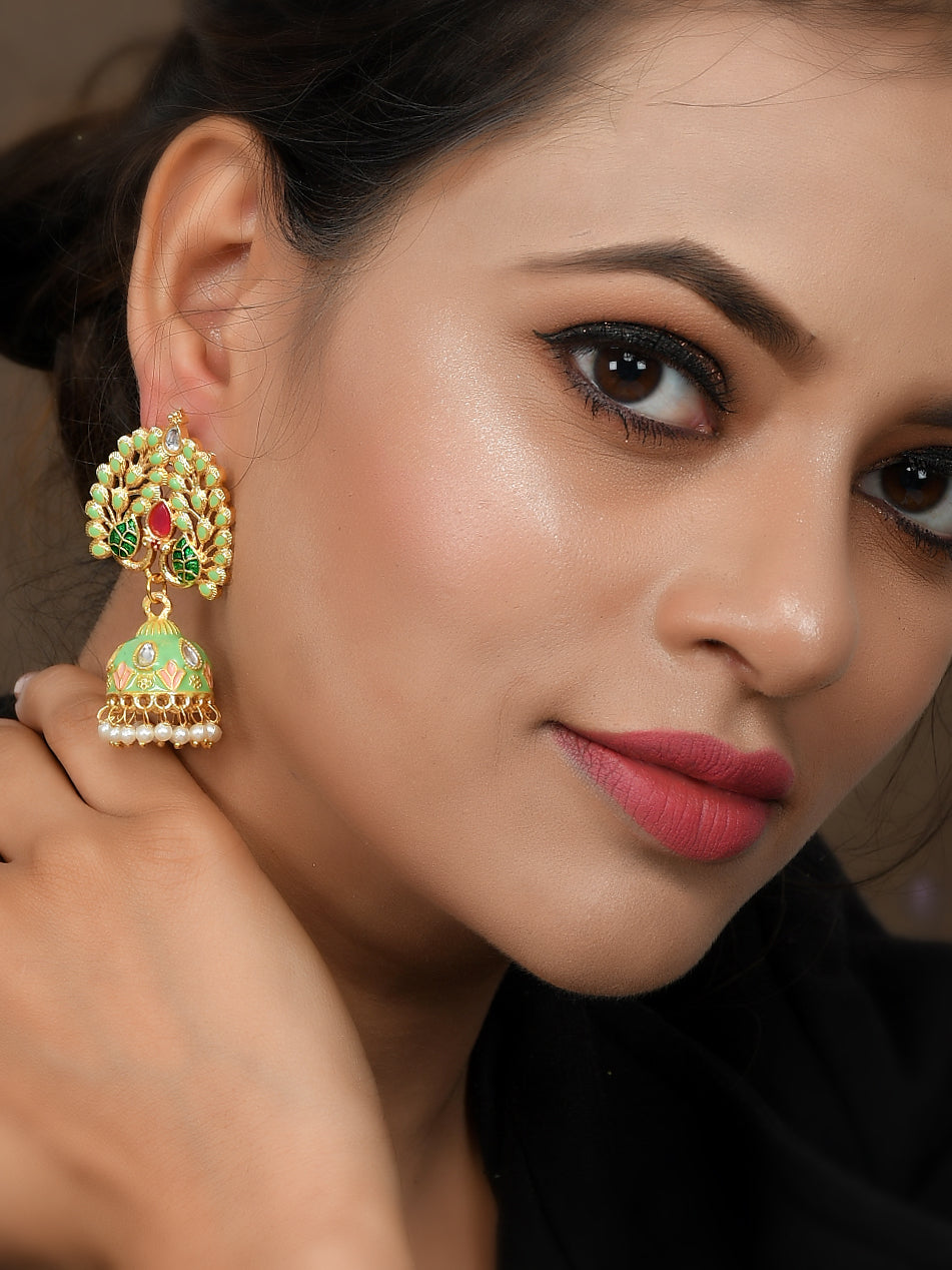 Dastoor Peacock Style Earring