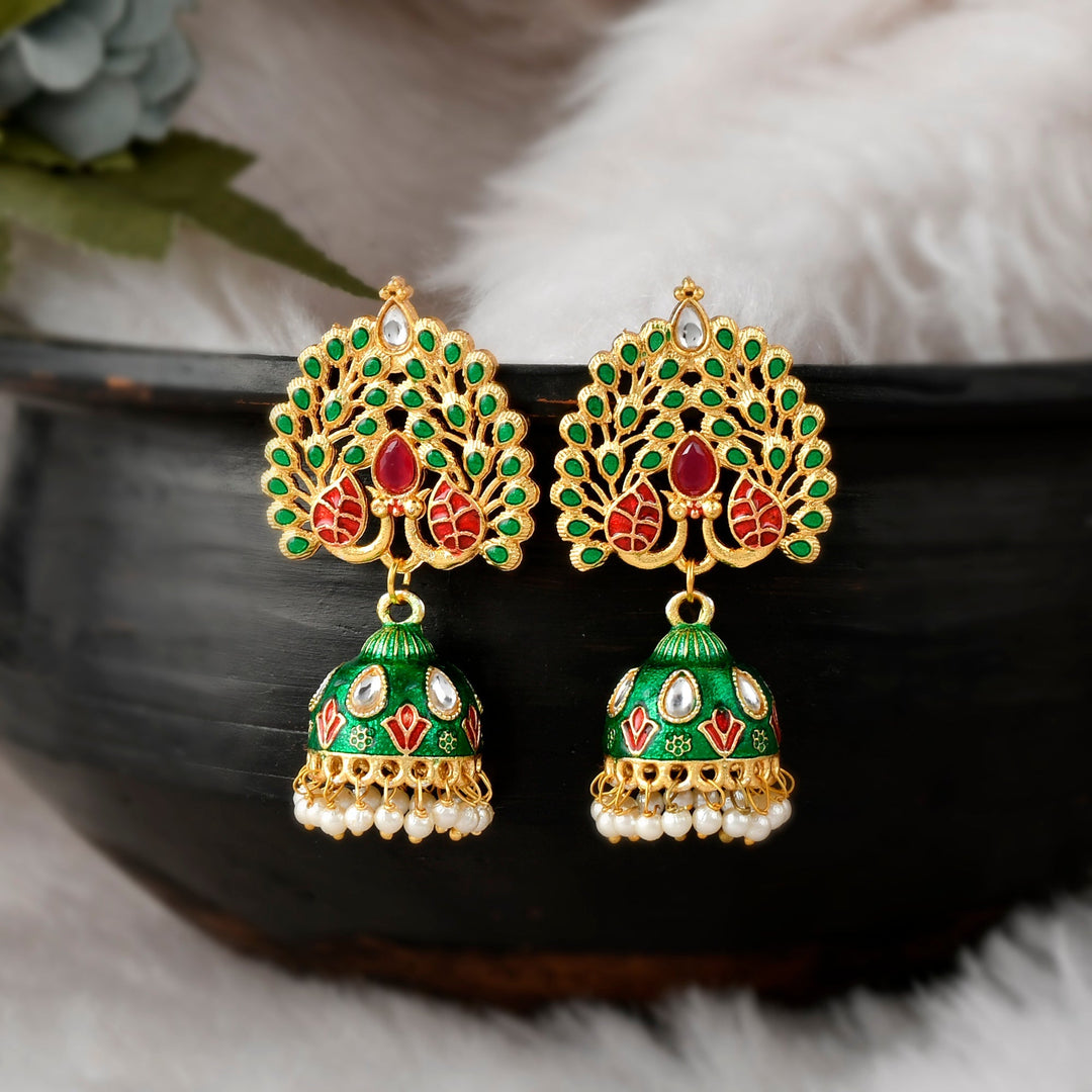 Dastoor Peacock Style Earring