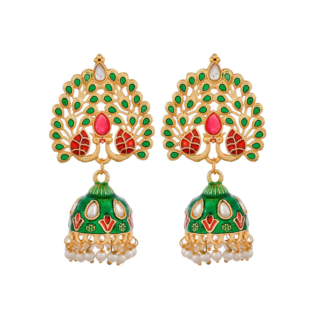 Dastoor Peacock Style Earring