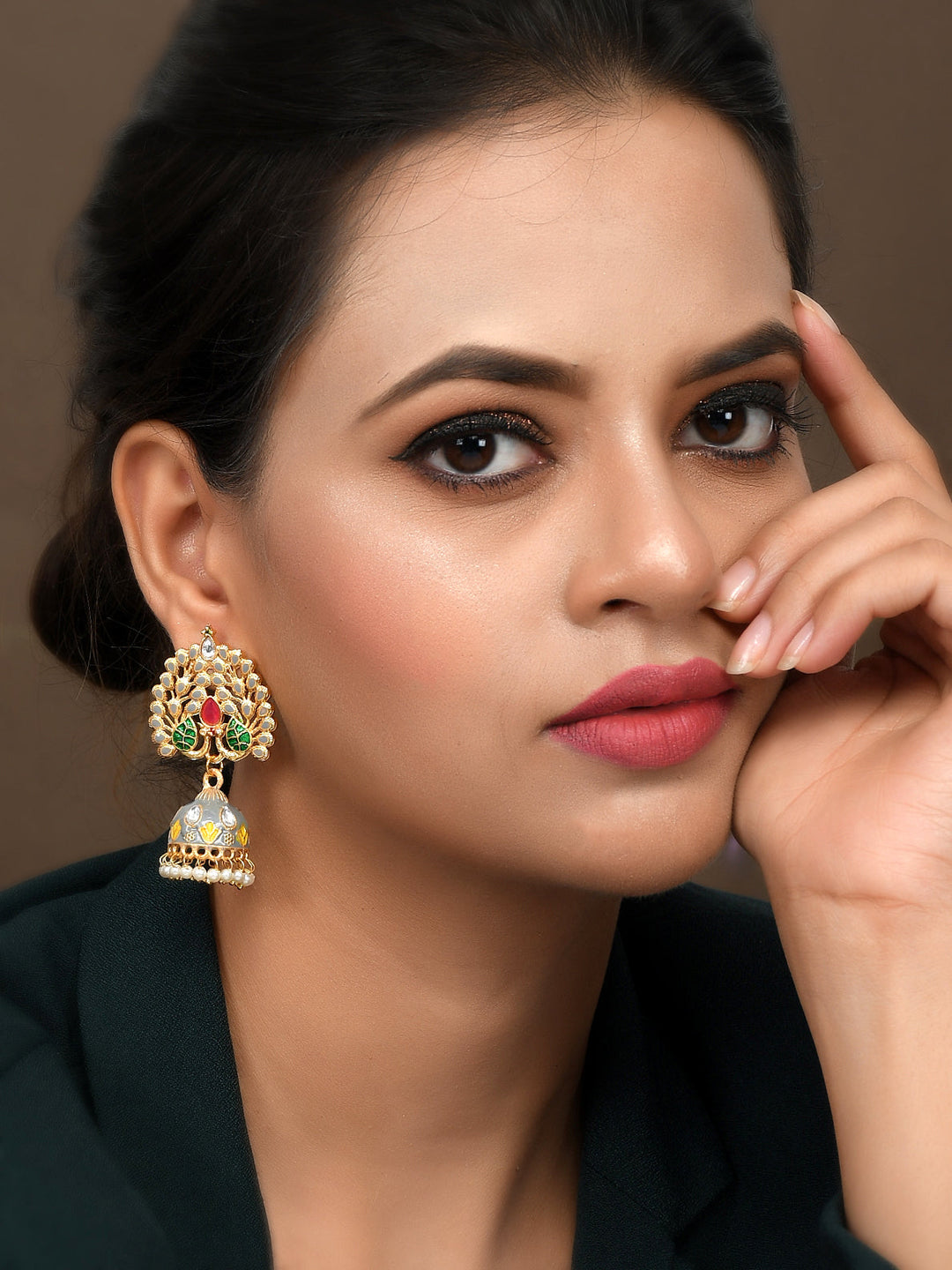 Dastoor Peacock Style Earring