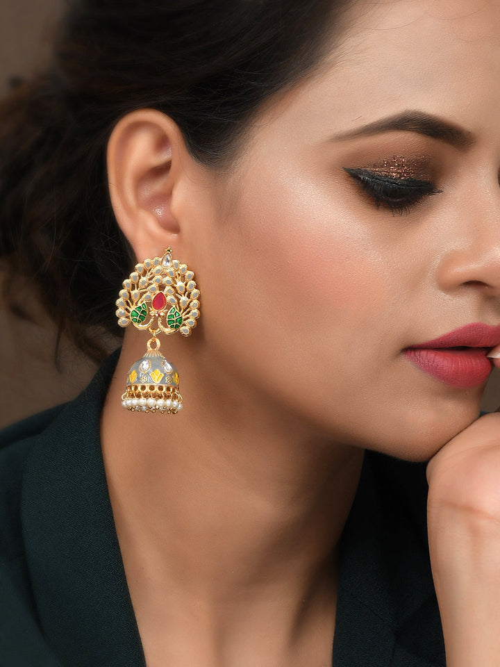 Dastoor Peacock Style Earring
