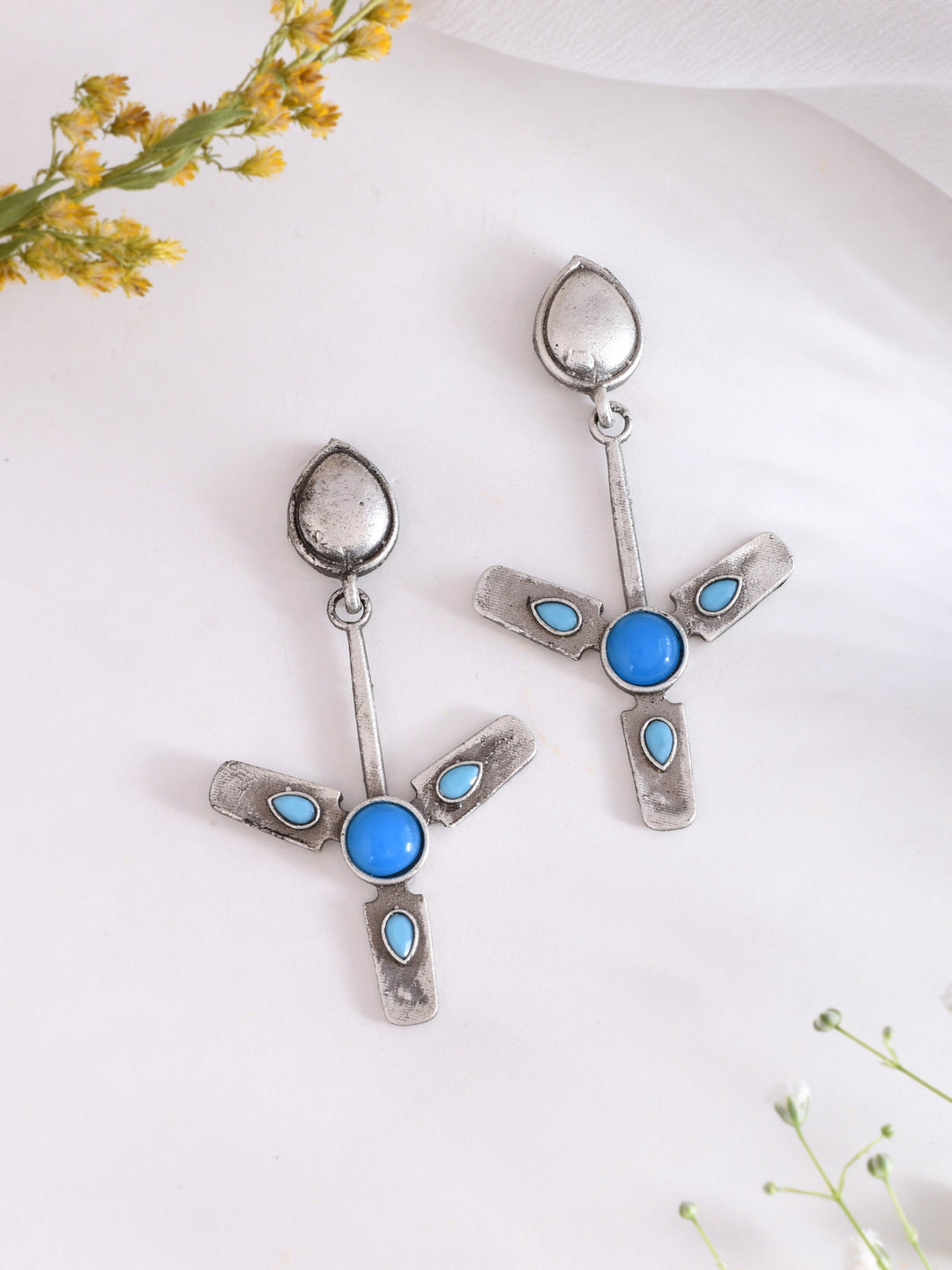 Skyline Symphony Oxidized Earring