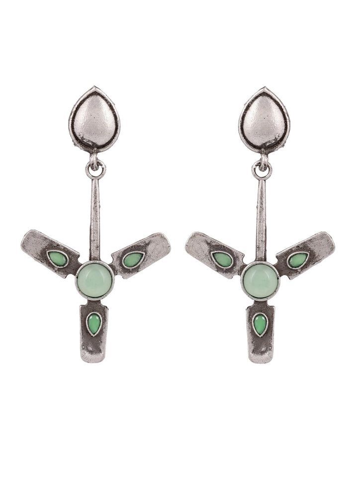 Turquoise Tranquility Fan Earring