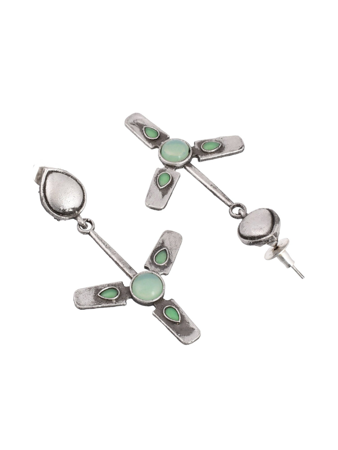 Turquoise Tranquility Fan Earring