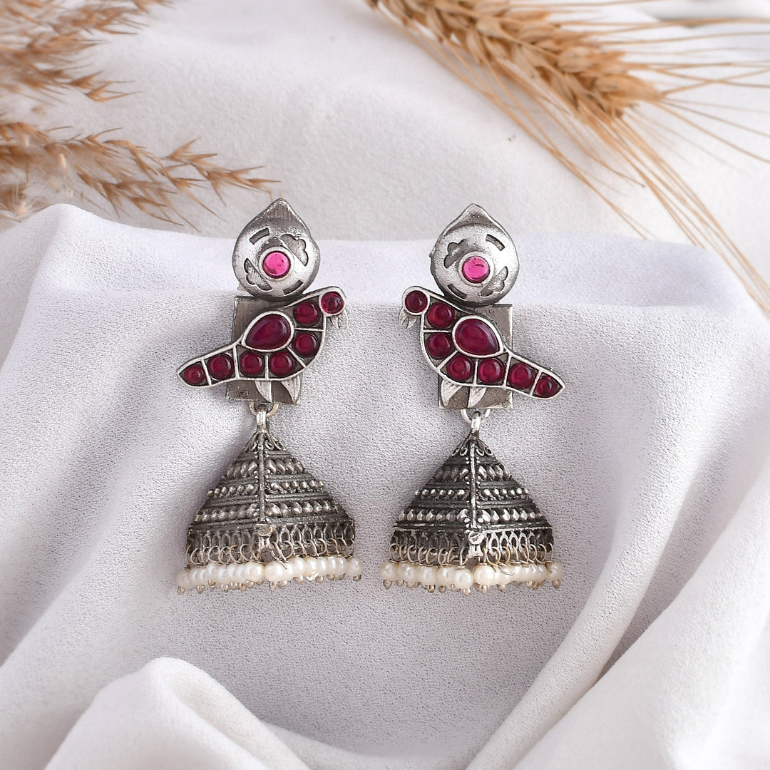 Ember Glow Sparrow Earring