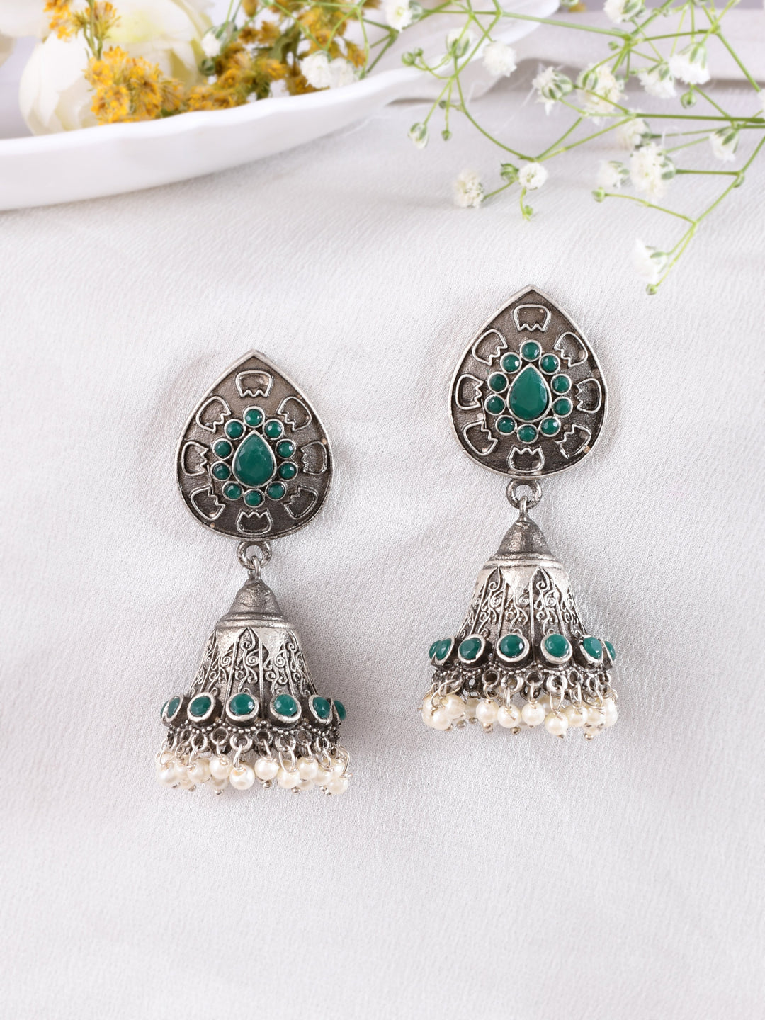 Dark Jade Delight Earring