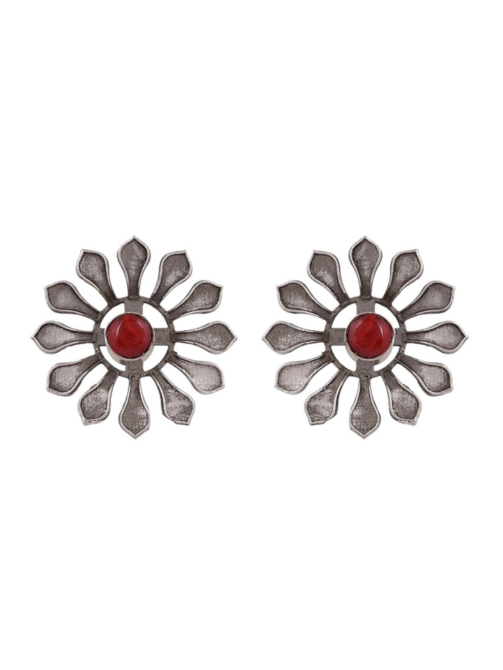 Red Rose Radiance Earring