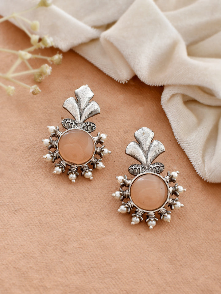 Blushing Peach Hoops