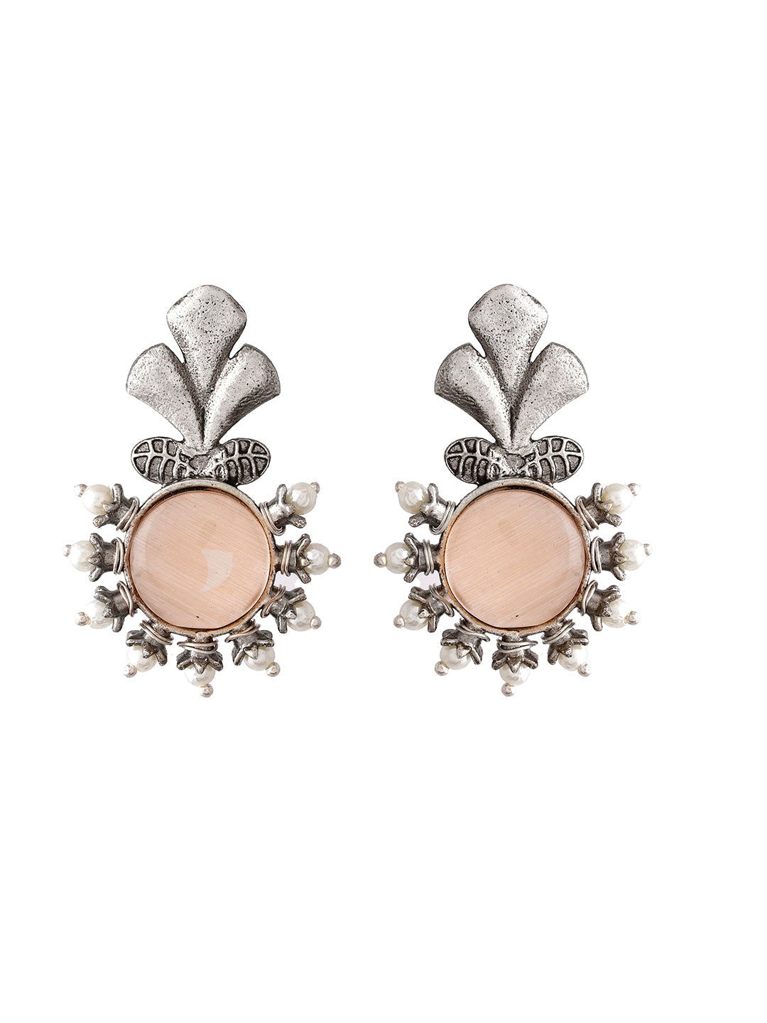 Blushing Peach Hoops