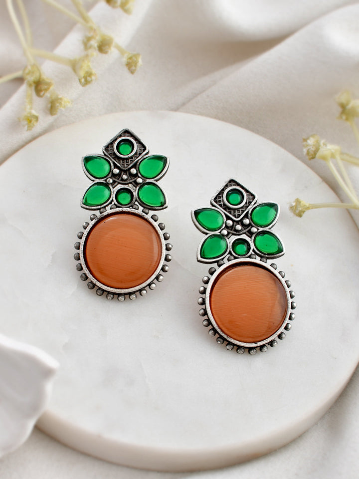 Green Citrus Twist Earring