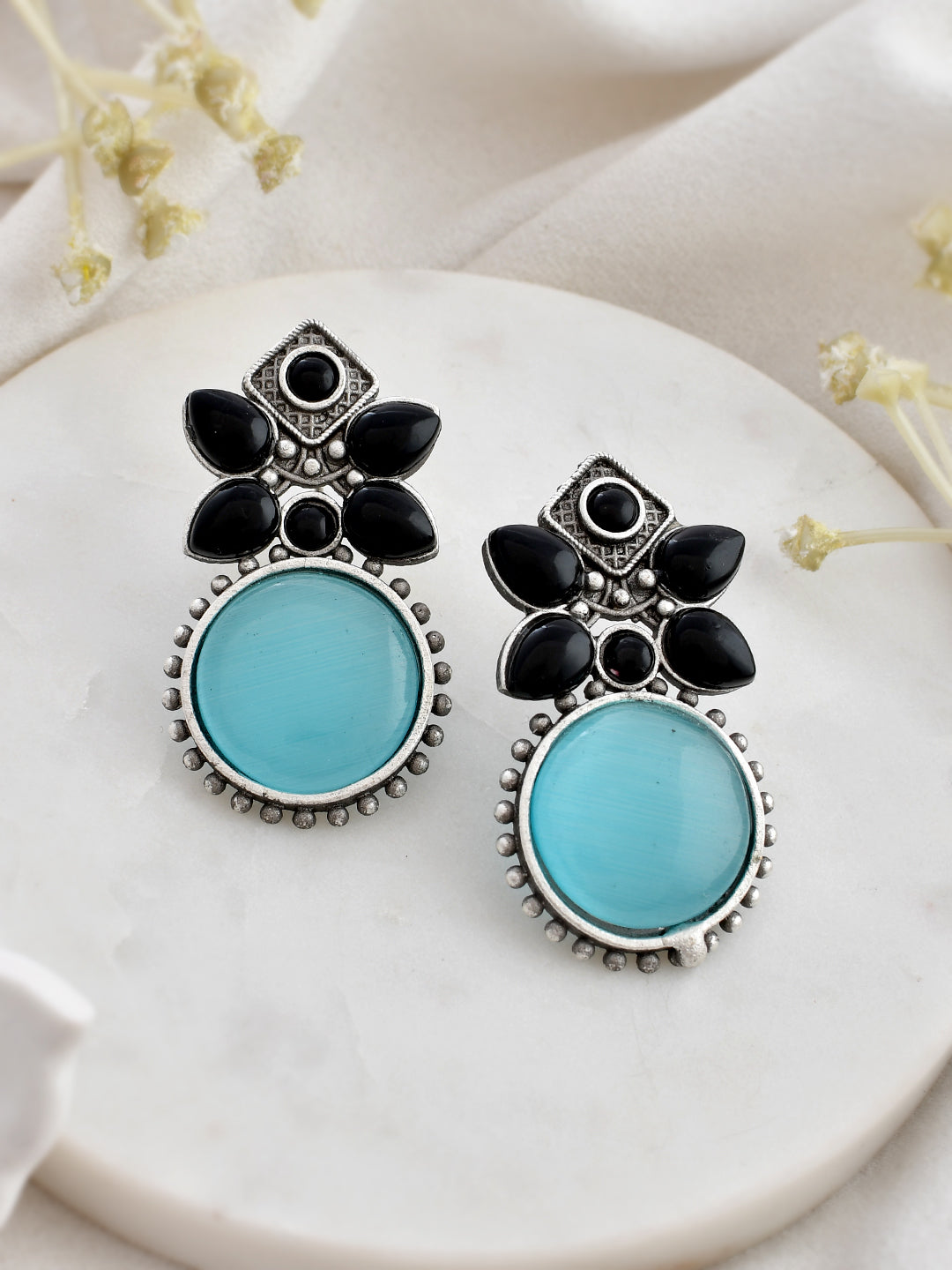Black Tide Turquoise Earring