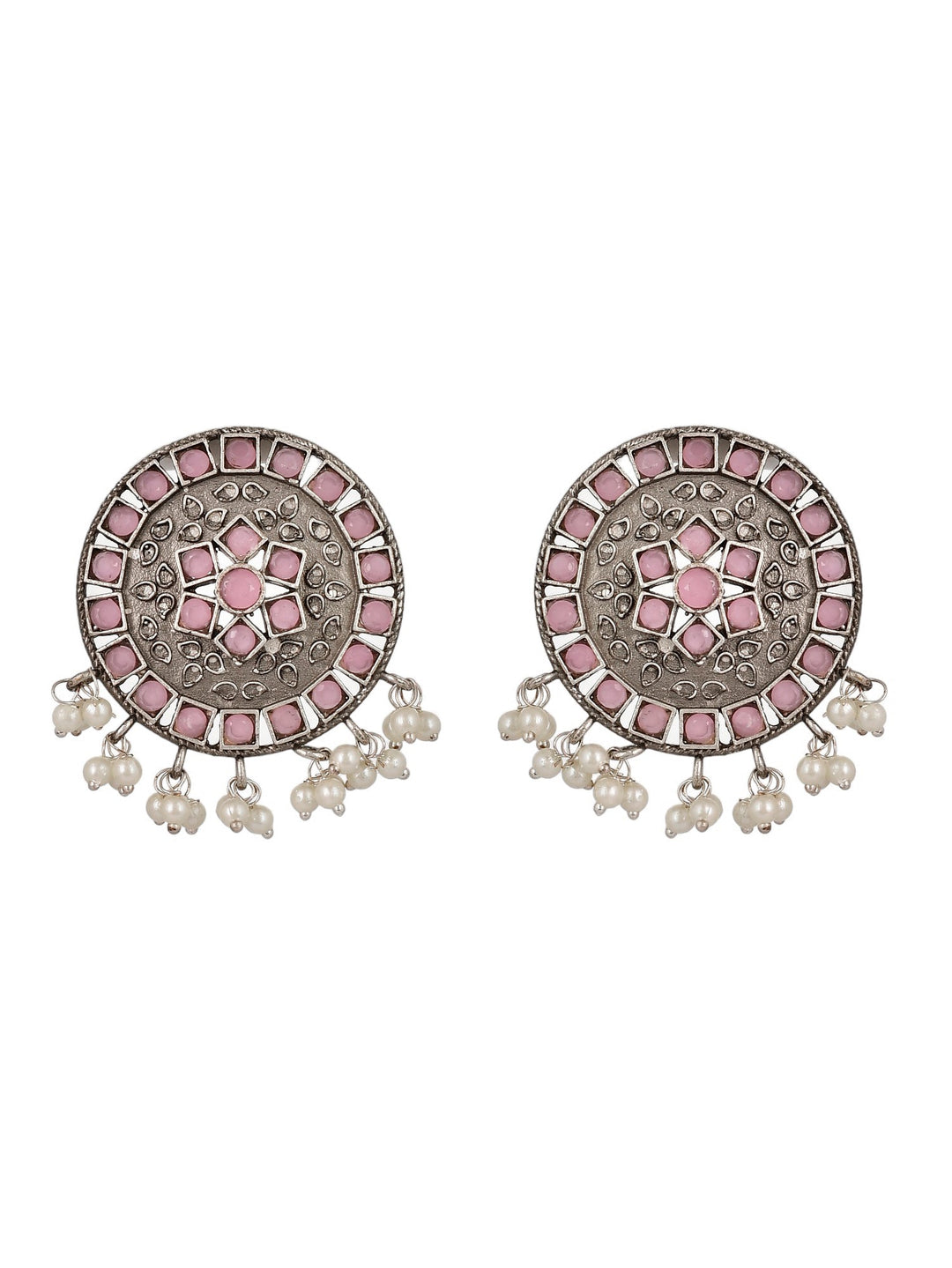 Pink Aura Circles Earring