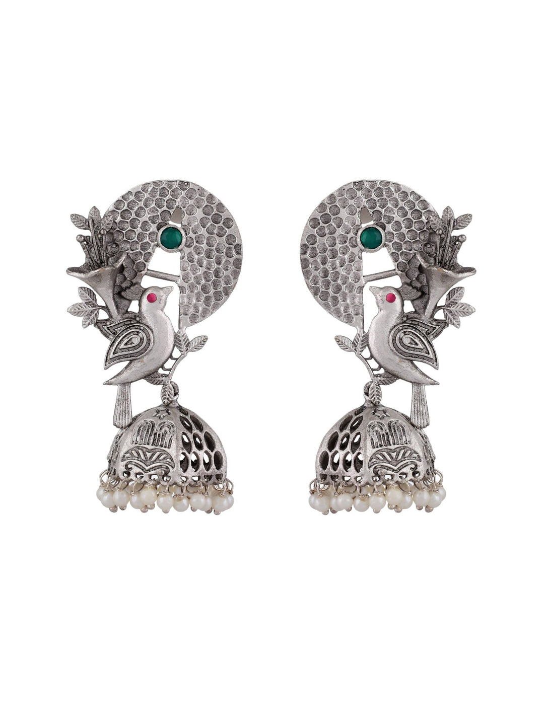 Glowing Garden Sparrow Jhumkas