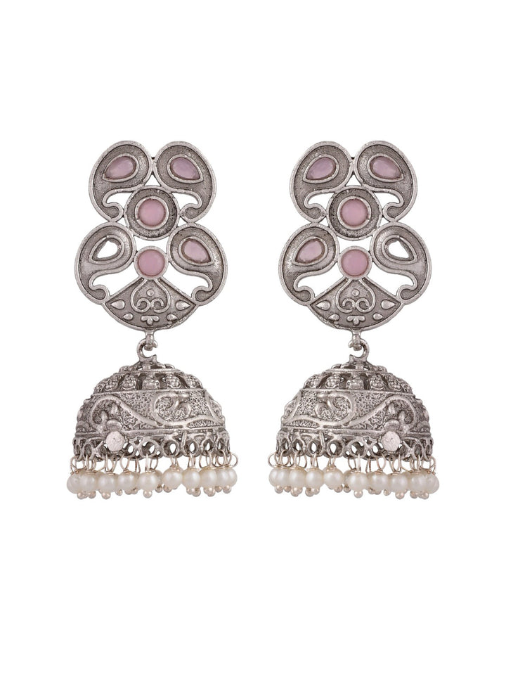 Pink Pearl Jhumki