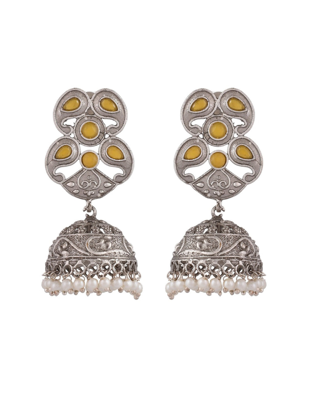 Canary Elegance Jhumkis