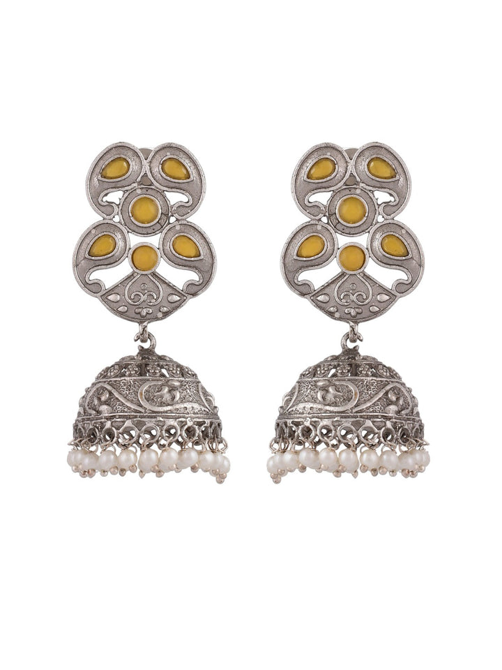 Canary Elegance Jhumkis