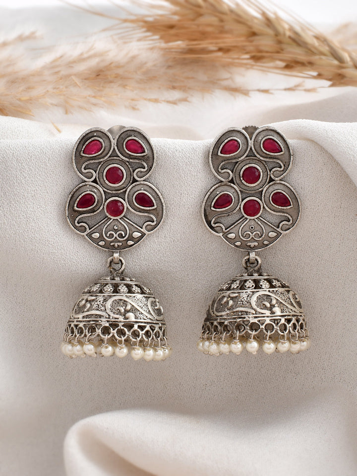 Red Velvet Jhumkis