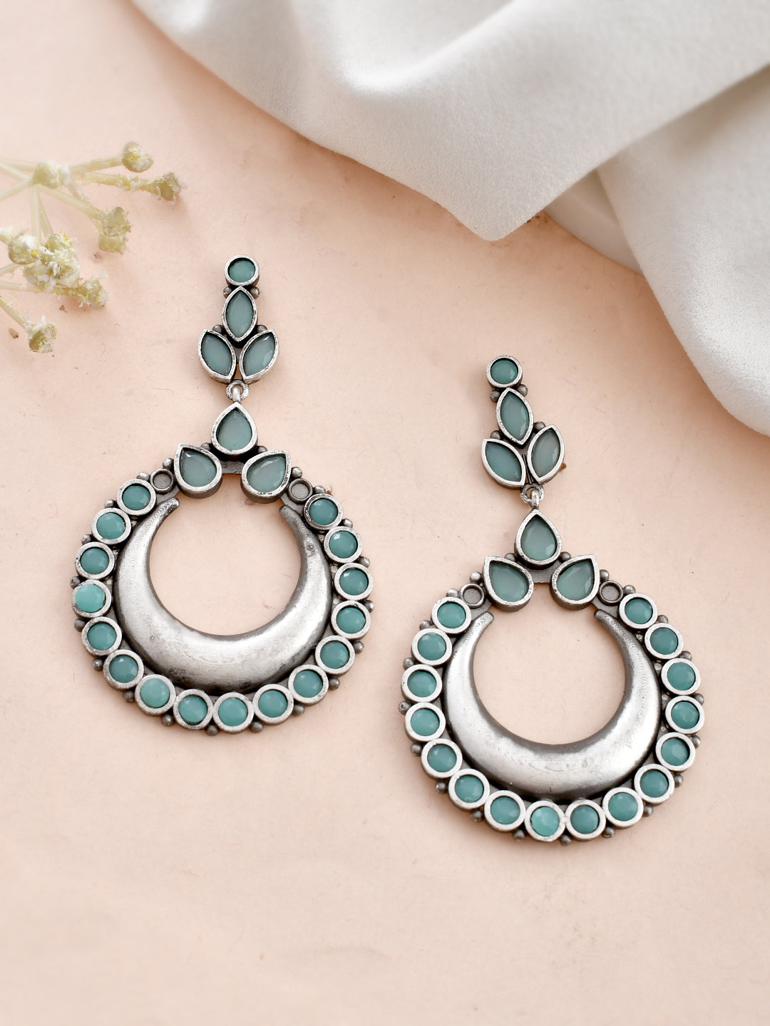 Turquoise Tempest Chand Earring