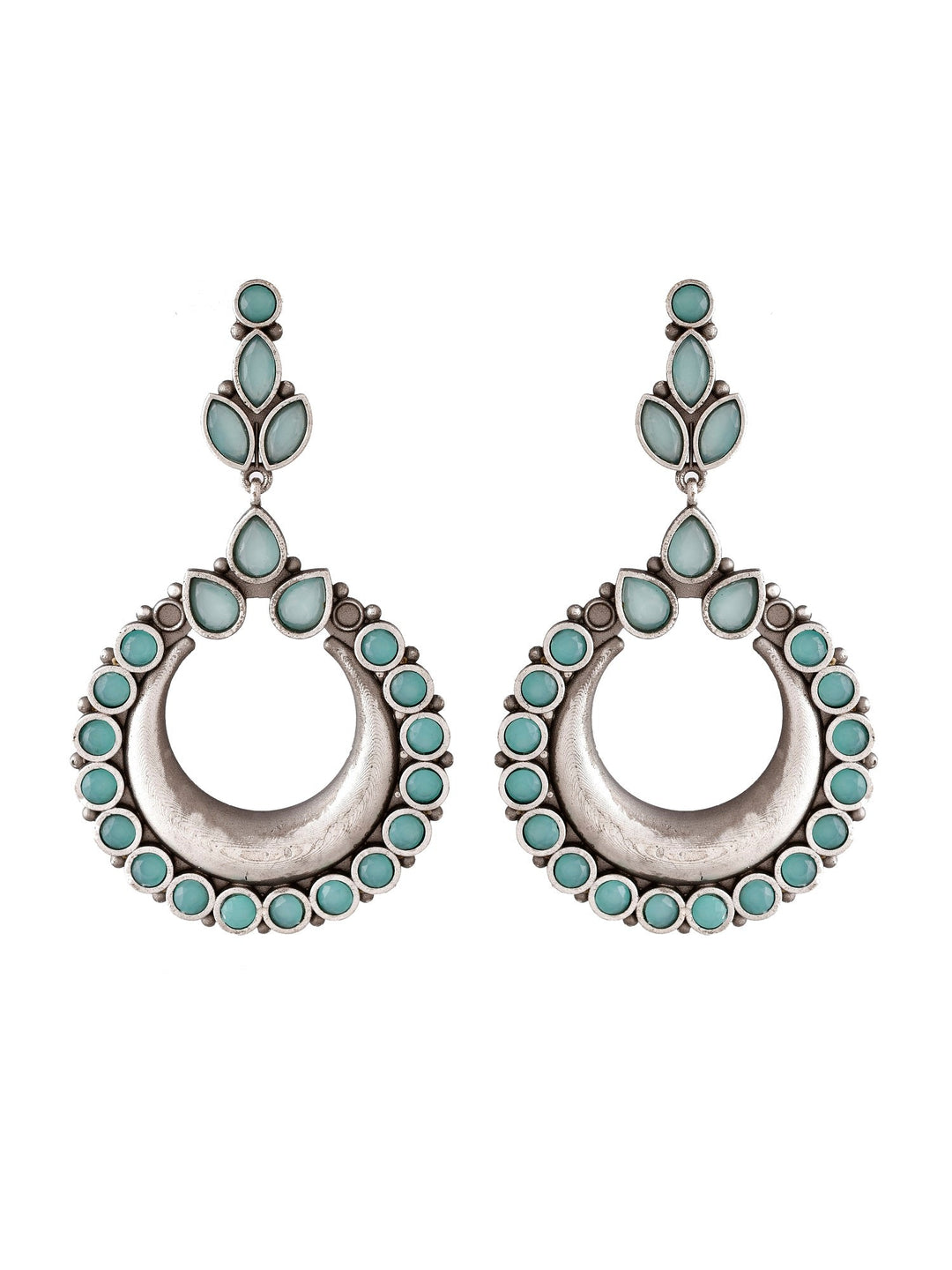 Turquoise Tempest Chand Earring