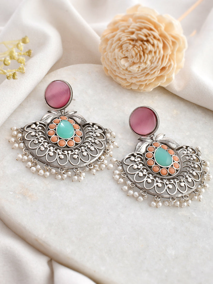 Pastel Pink Serenity Hoops