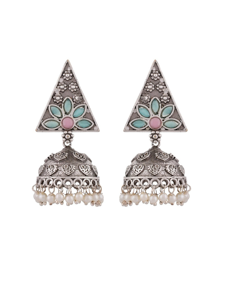 Pearl Drop Prism Hoops