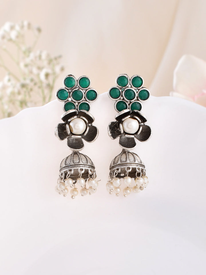Fiery Bliss Jhumkas