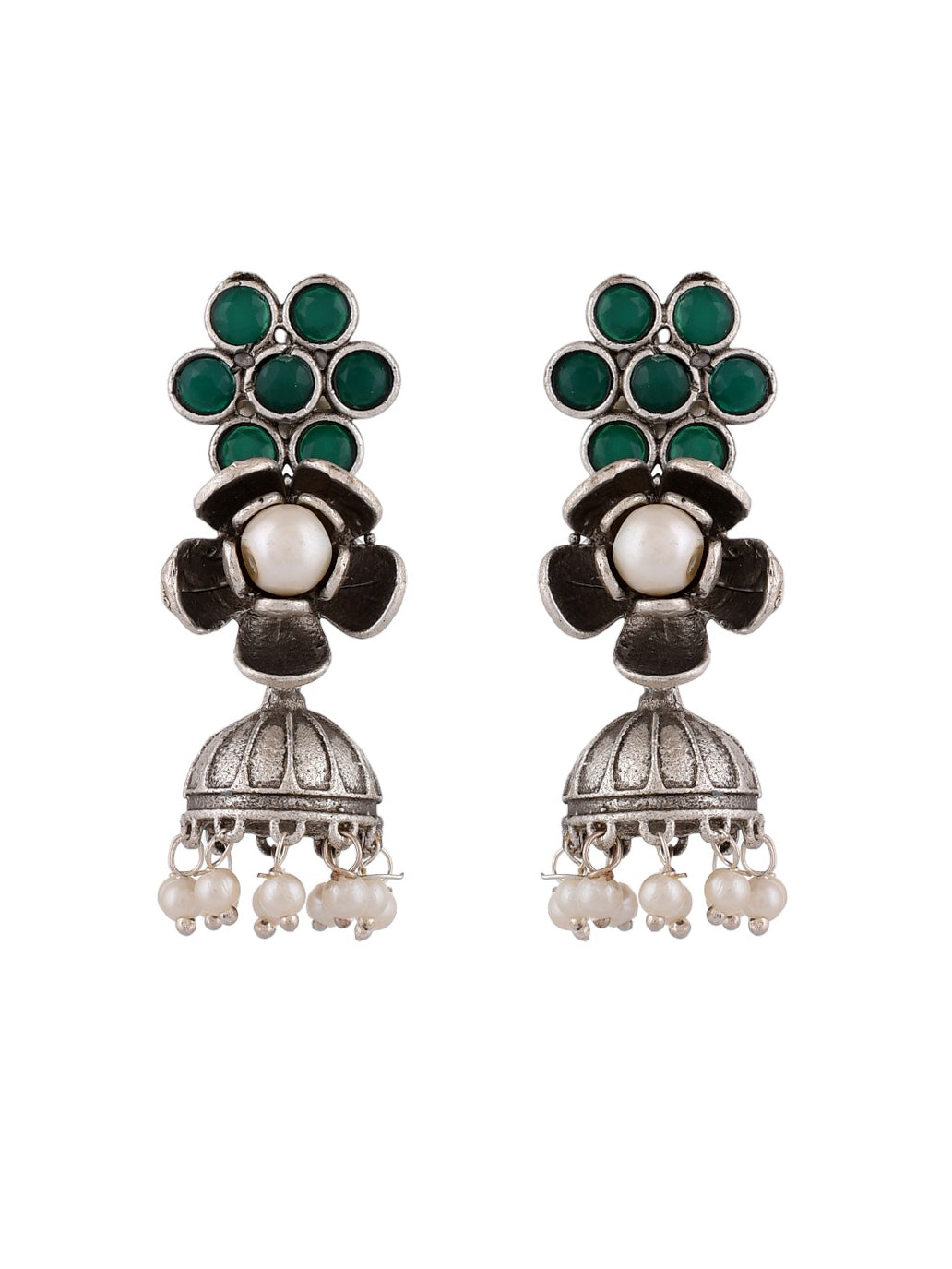 Fiery Bliss Jhumkas