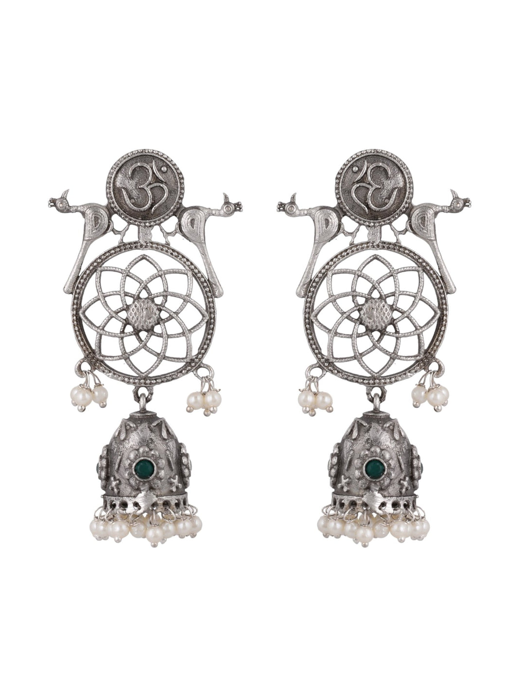 Om Feathers Earrings