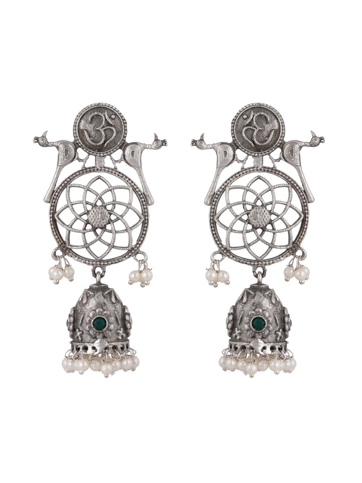 Om Feathers Earrings