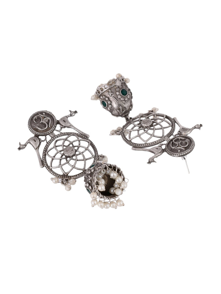 Om Feathers Earrings