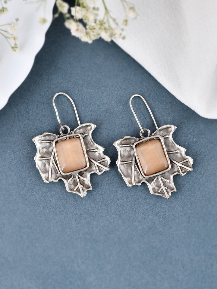 Rosy Leaf Earrings