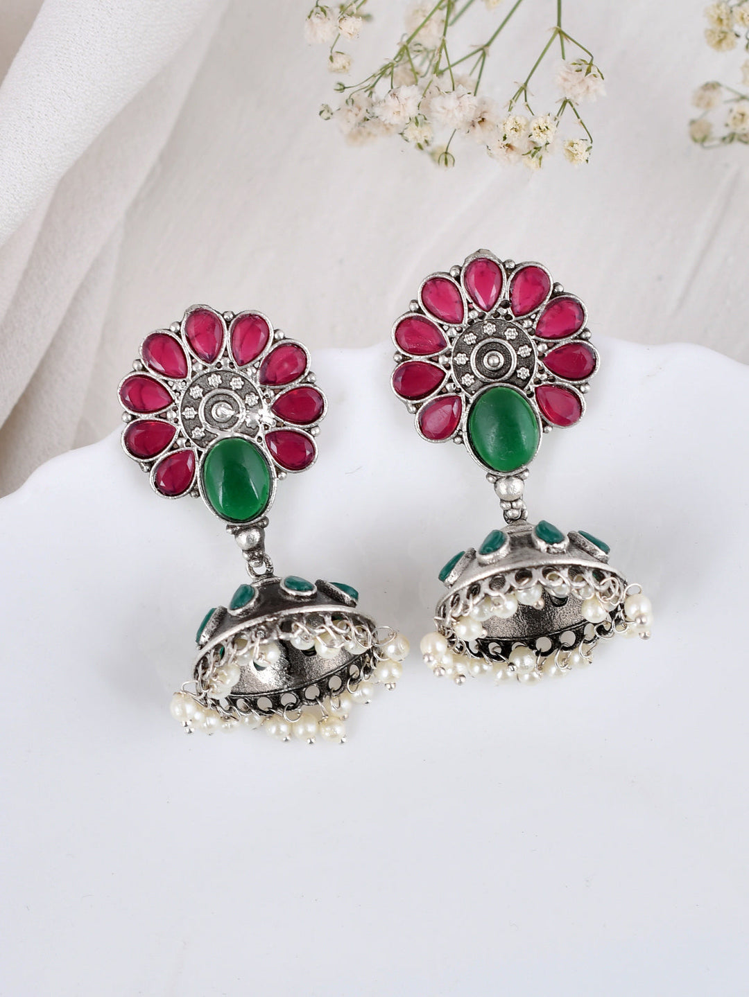 Ornamental Harmony Jhumkis