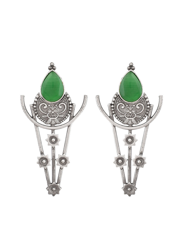Dark Emerald Earring