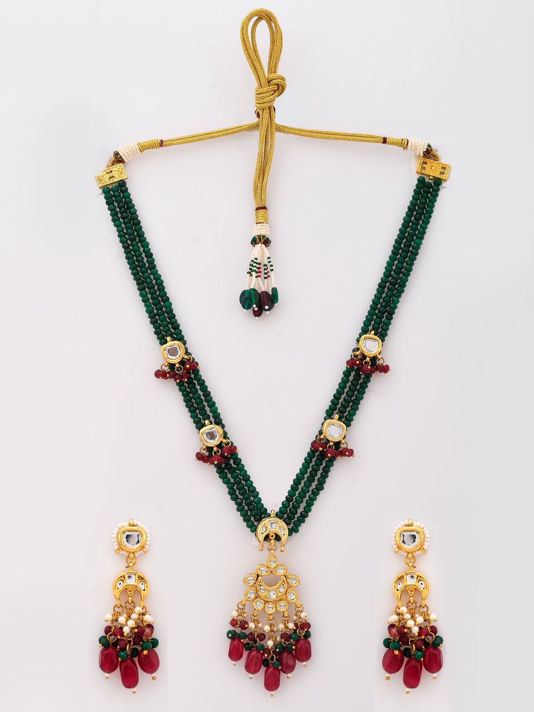 Green Serenade Designer Necklace Set