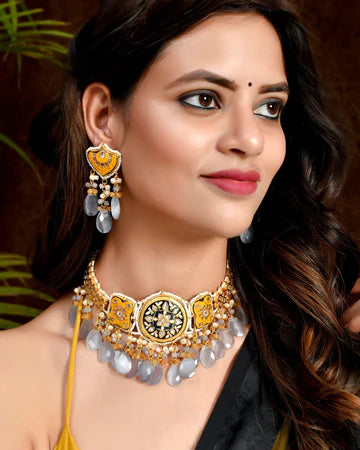 Dazzle Your Haldi ceremony artificial jewellery online with Dastoor Jewels