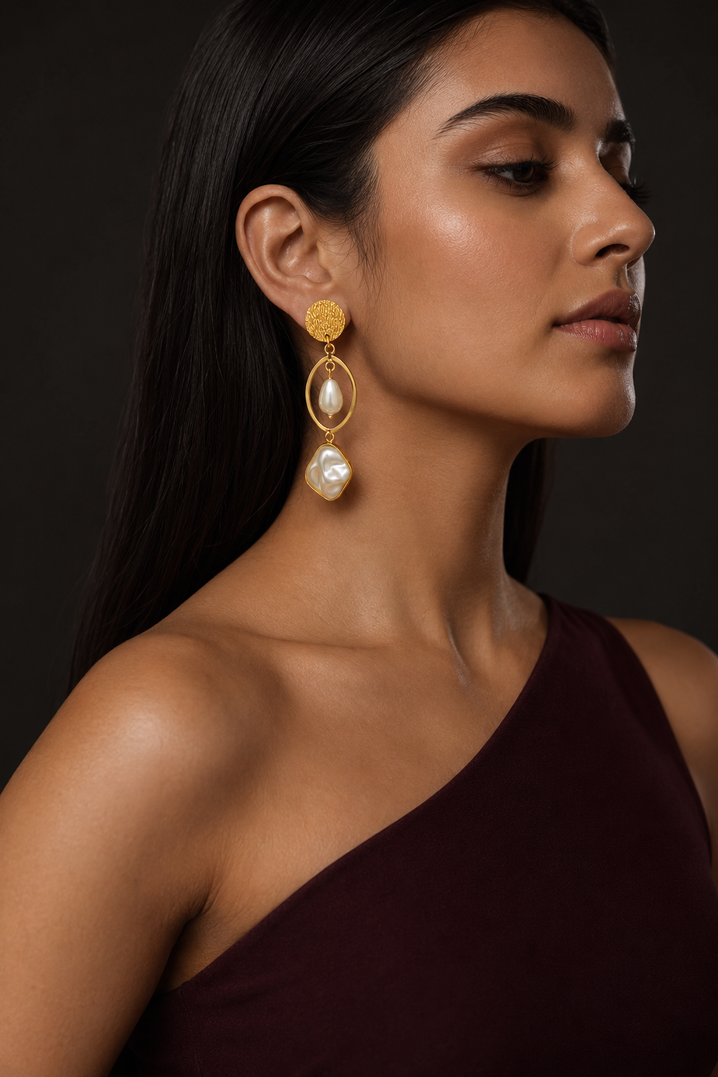 Luxe Baroque Pearl Earrings